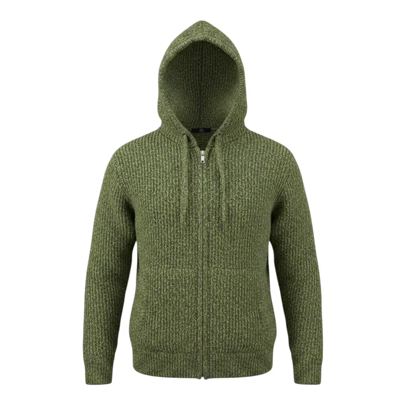 Paolo Pecora Maglia tinta unita con Cappuccio Verde per Bambino