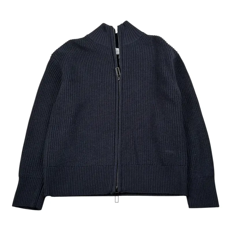 Paolo Pecora Maglia tinta unita con Zip Blu per Bambino