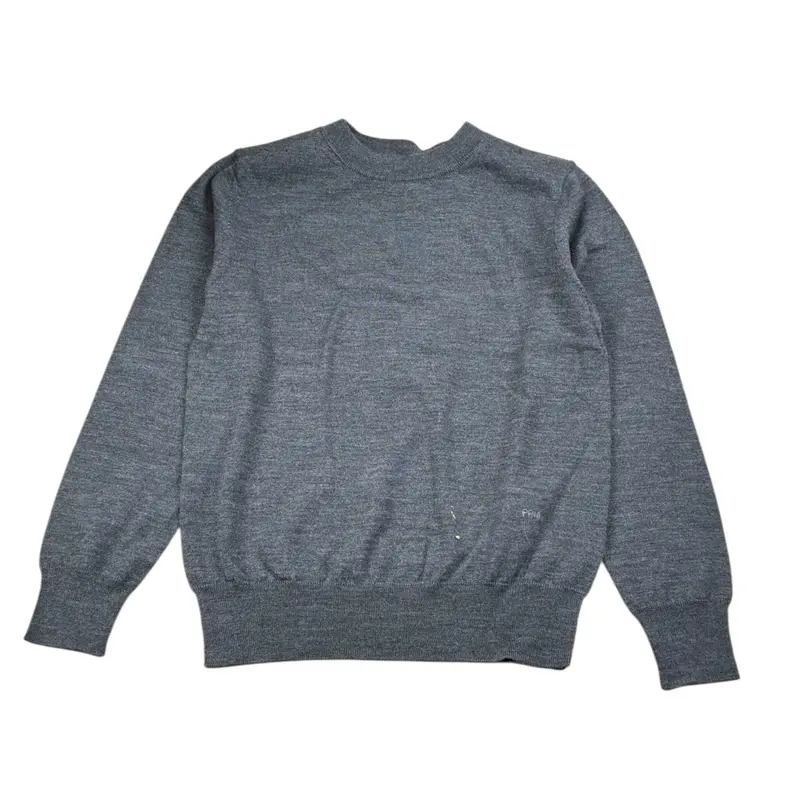 Paolo Pecora Maglia tinta unita Girocollo Grigio per Bambino