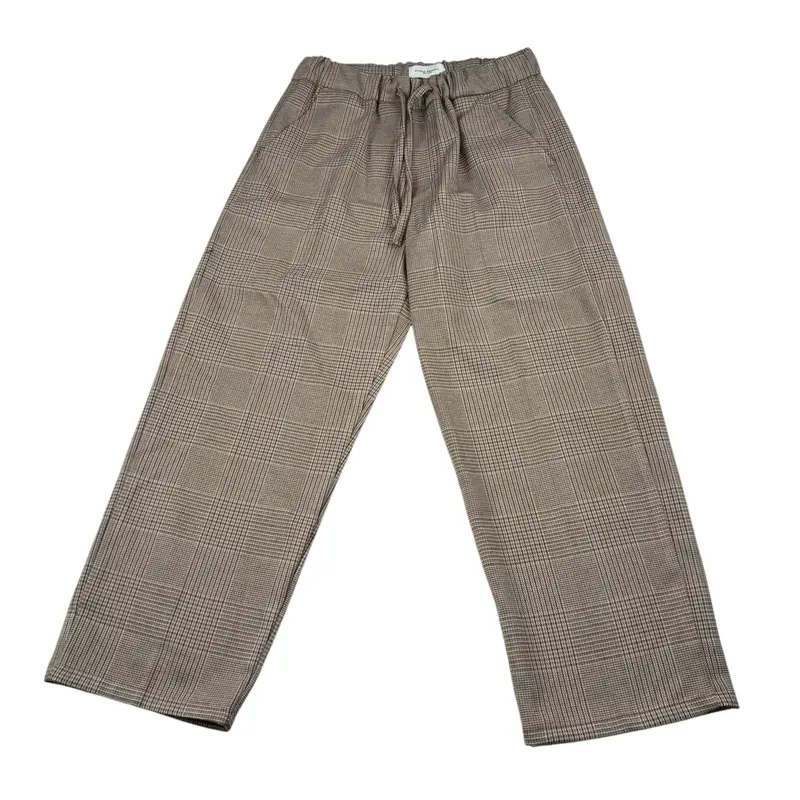 Paolo Pecora Pantalone Stampa Fantasia Elastico In Vita Marrone per Bambino