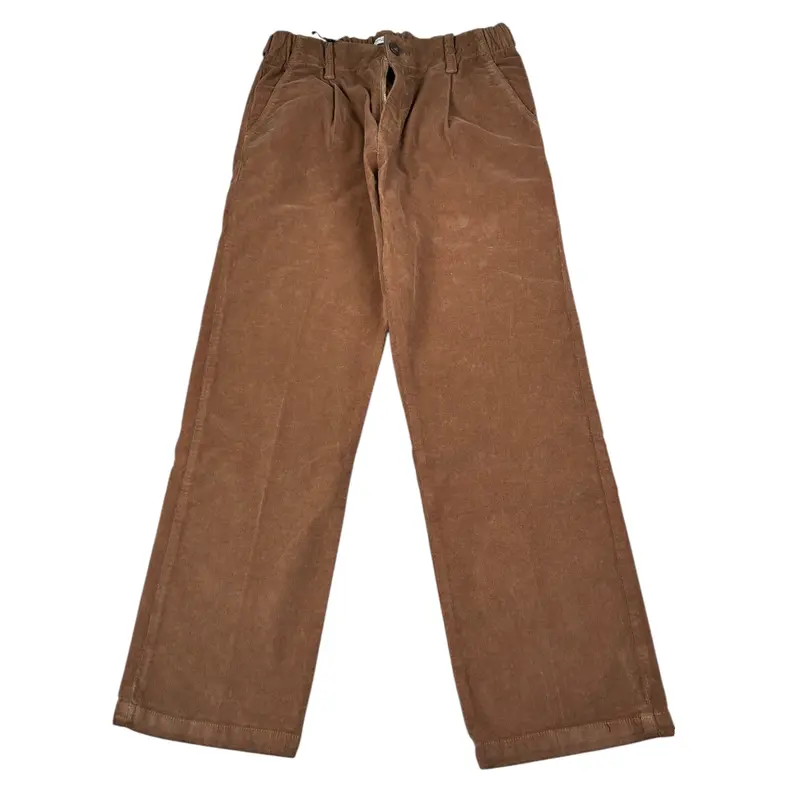 Paolo Pecora Pantalone tinta unita In Camoscio Marrone per Bambino