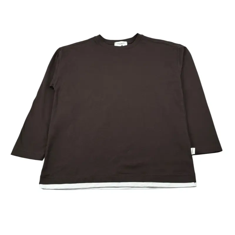 Paolo Pecora Shirt Girocollo tinta unita Marrone per Bambino