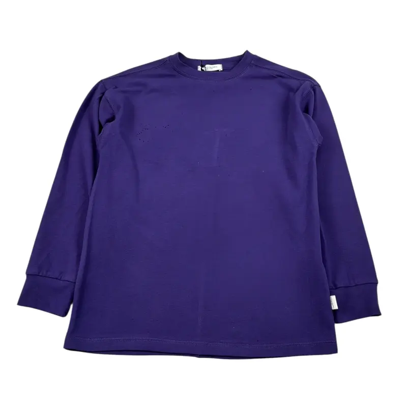 Paolo Pecora Shirt tinta unita Girocollo Viola per Bambino