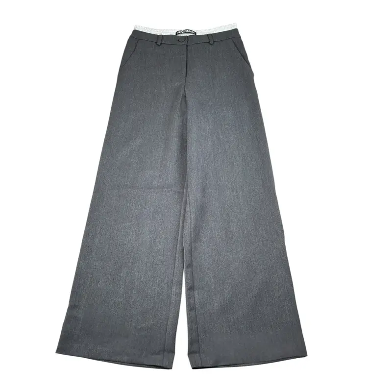 Patrizia Pepe Pantalone Palazzo tinta unita Grigio per Bambina