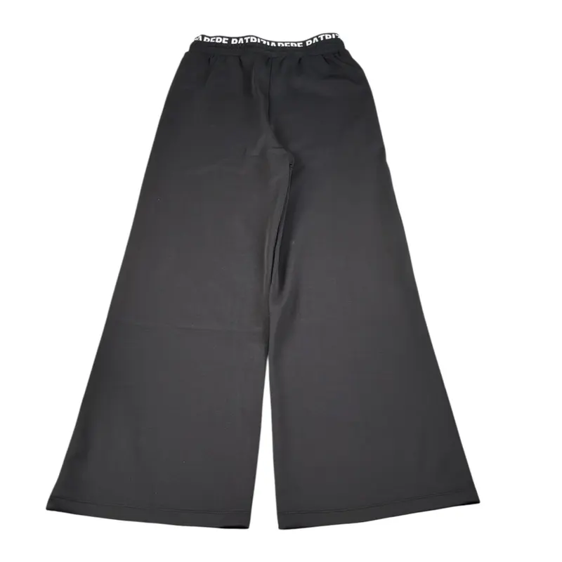Patrizia Pepe Pantalone tinta unita con Elastico Logato Nero per Bambina