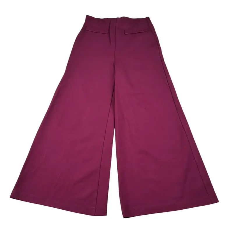 Patrizia Pepe Pantalone tinta unita Modello Palazzo Bordeaux per Bambina