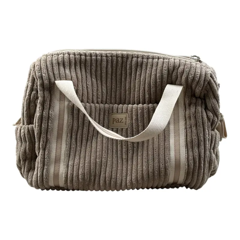 Paz Rodriguez Borsa tinta unita In Camoscio Beige per Bambina