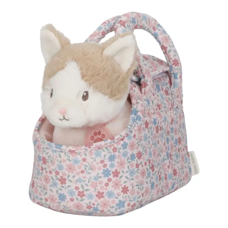 Peluche gatto Marley con trasportino
