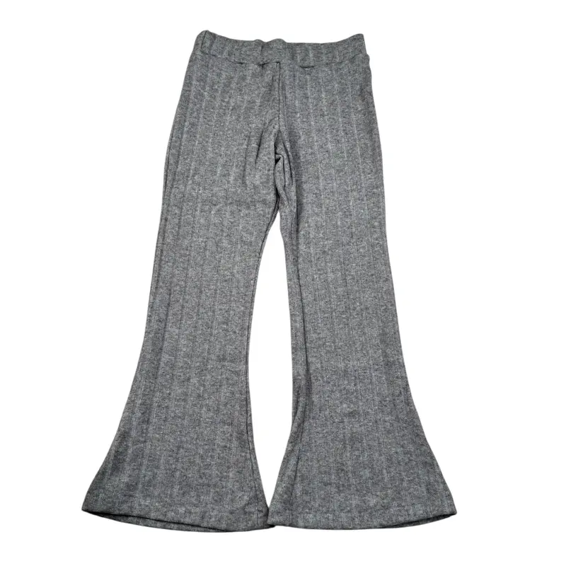 People Pantalone tinta unita Modello A Zampa Grigio per Bambina