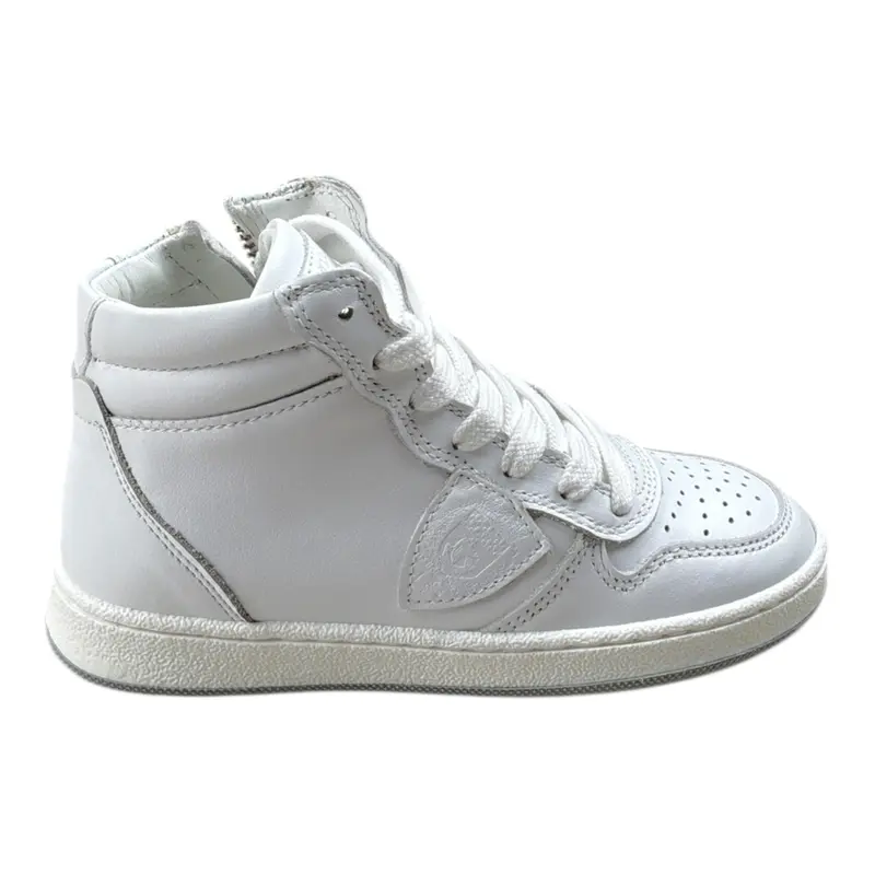 Philipe Model Sneakers tinta unita con Lacci Bianco per Bambino