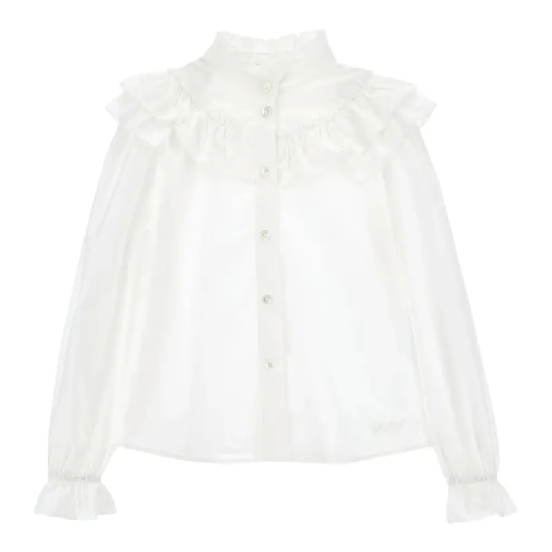 Philosophy Camicia Manica Lunga tinta unita Bianco per Bambina