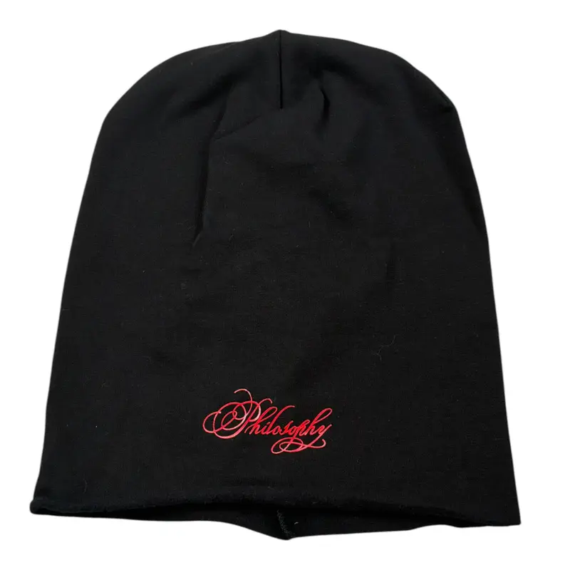 Philosophy Cappello tinta unita con Logo Nero per Bambina