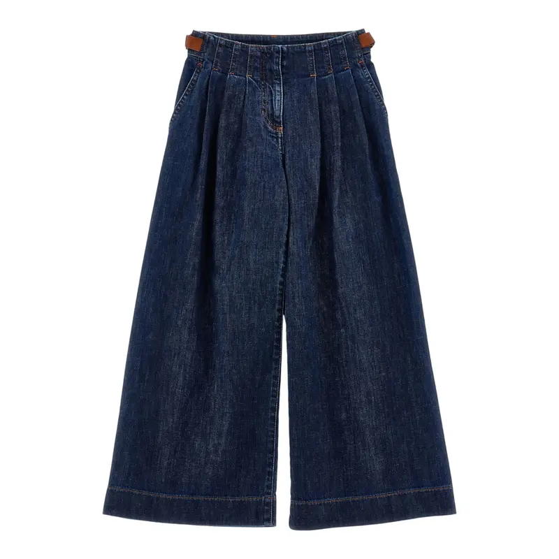 Philosophy Jeans tinta unita Modello Palazzo Blu per Bambina