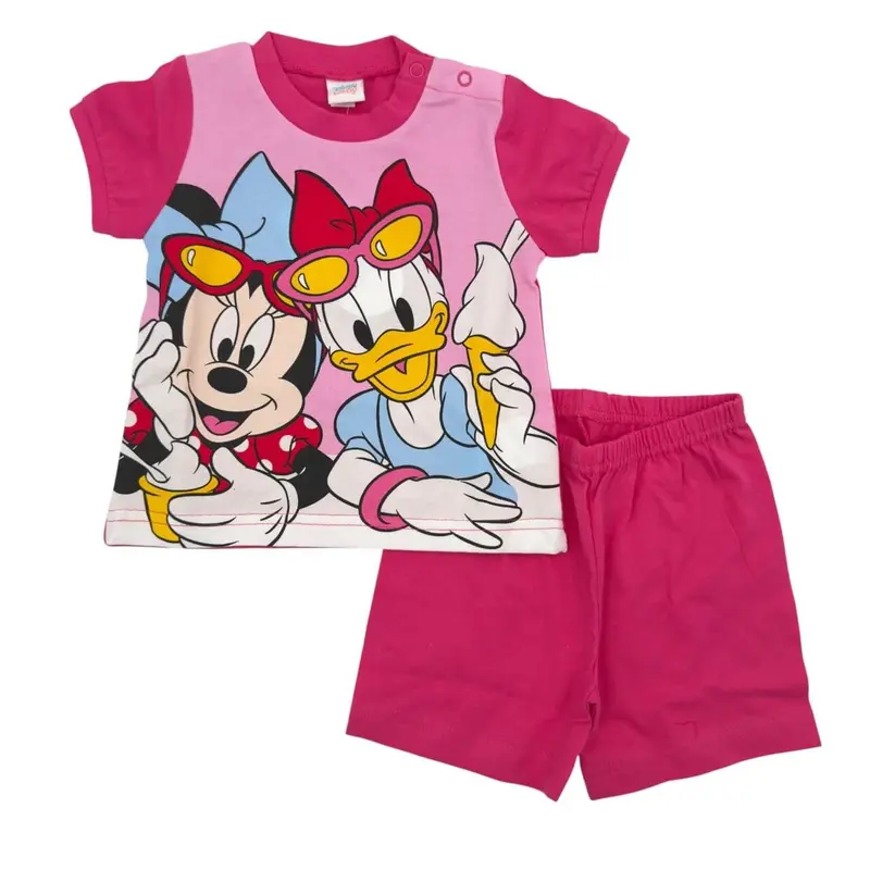 Pigiama Corto in Cotone Disney Minnie