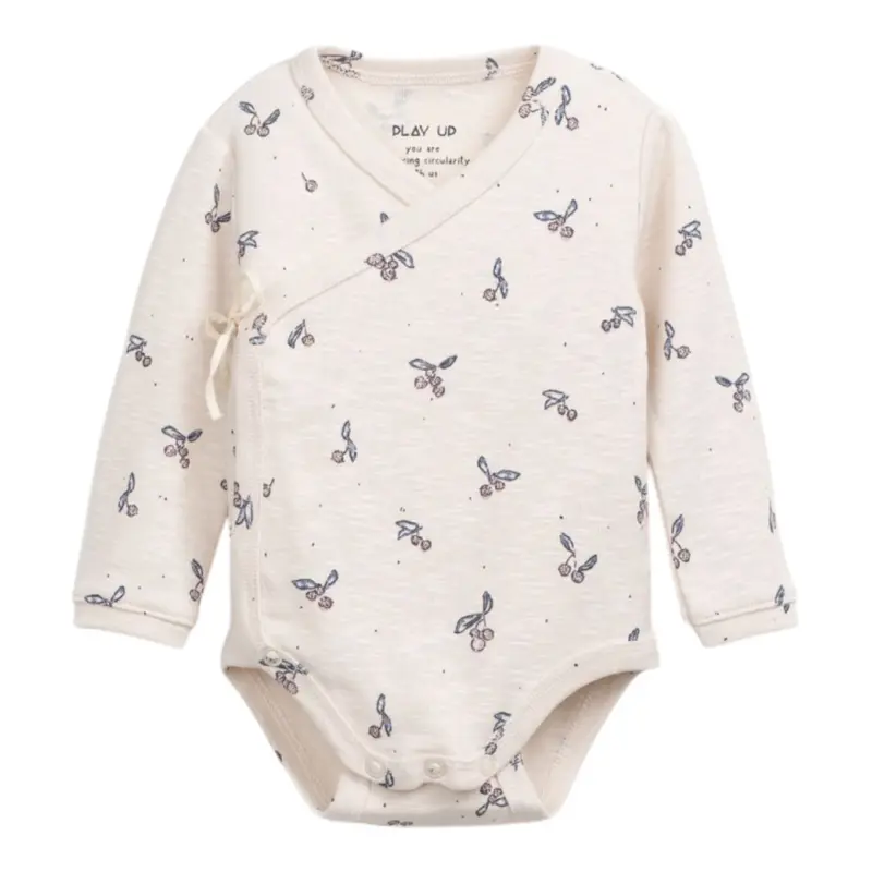 Play Up Body tinta unita con Stampa Panna per Neonata
