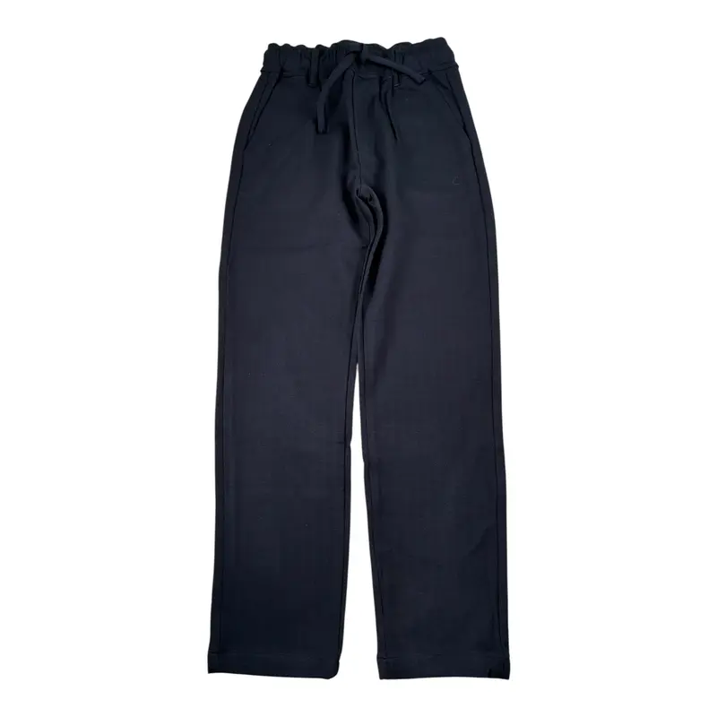 Please Pantalone tinta unita con Elastico In Vita Blu per Bambino