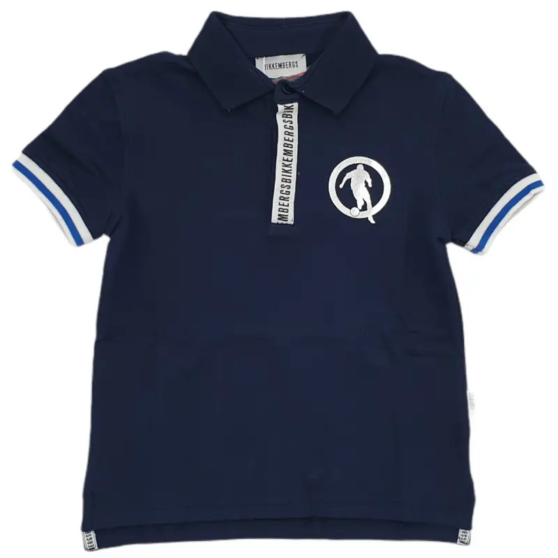 Polo bambino Bikkembergs con logo lato cuore