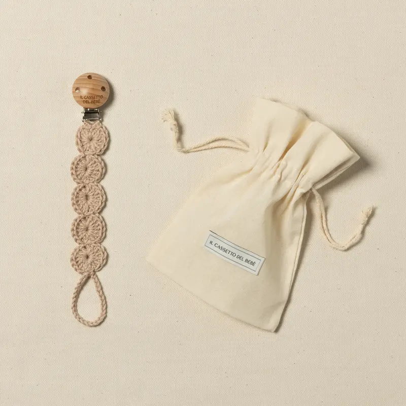 Portaciuccio uncinetto Beige