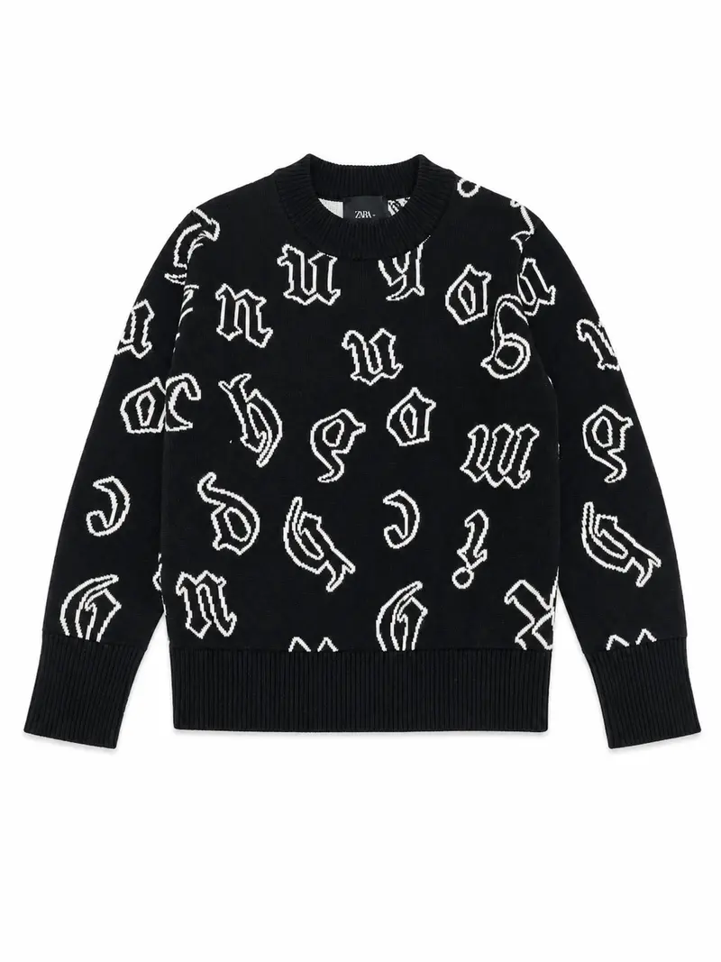 Pullover bambino John Richmond multiscritte