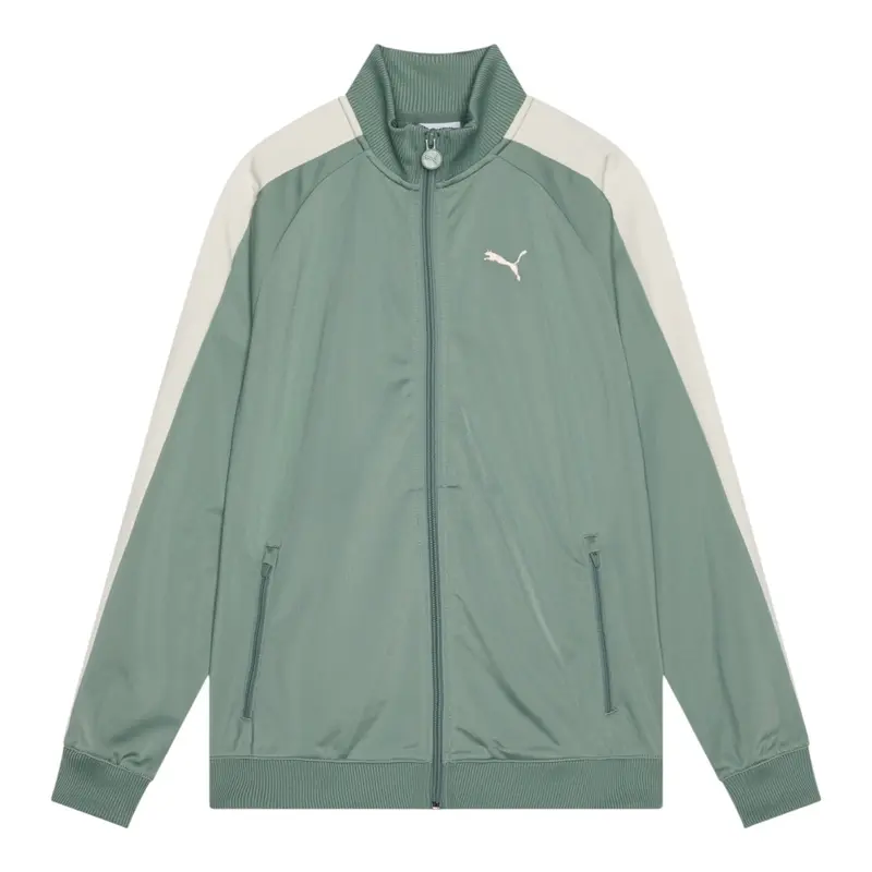 Puma Completo 2 Pezzi Felpa-Pantalone tinta unita Verde per Bambino