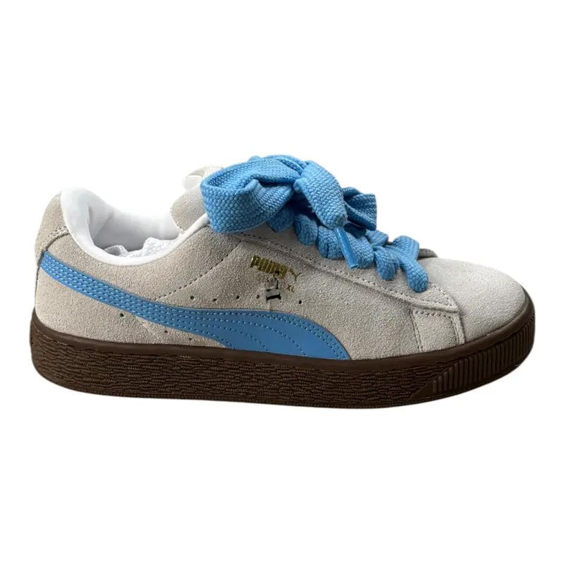 Puma Sneakers tinta unita con Lacci Azzurro per Bambino