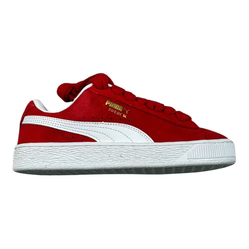 Puma Sneakers tinta unita con Lacci Rosso per Bambino