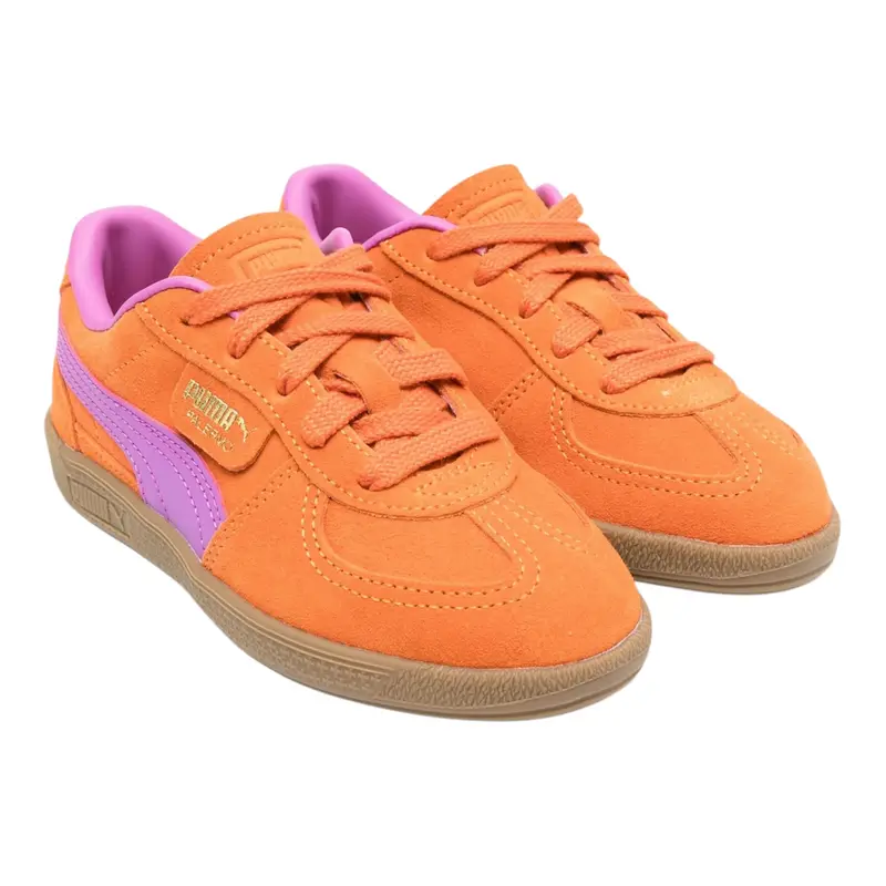 Puma Sneakers tinta unita con Profili In Contrasto Arancione per Bambina