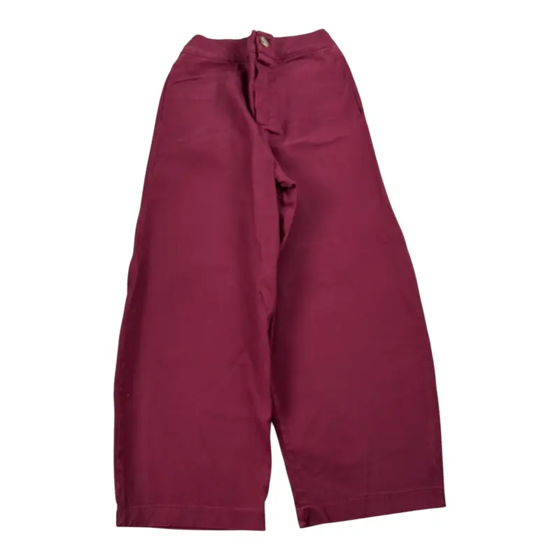 Pype Pantalone tinta unita con Elastico In Vita Bordeaux per Bambina