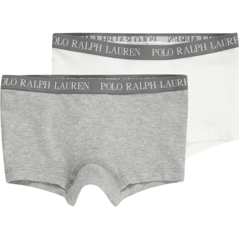 Ralph Lauren 2 Pezzi Culotte Bianco/Grigio per Bambino