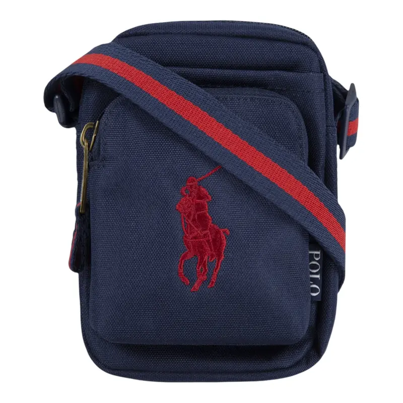 Ralph Lauren Borsello tinta unita con Logo Blu per Bambino