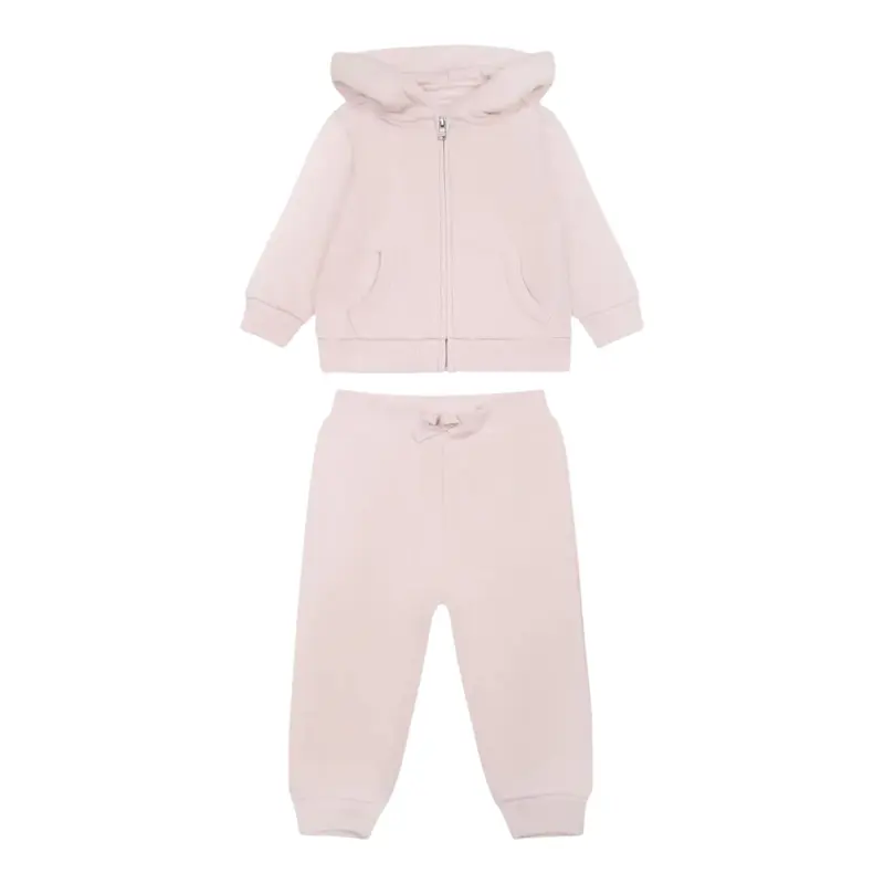 Ralph Lauren Completo 2Pz Felpa-Pantalone Rosa per Neonata