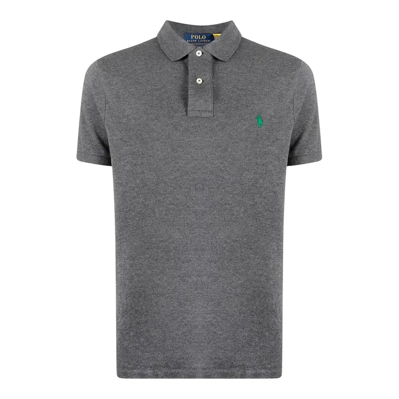 Ralph Lauren Polo Mezza Manica tinta unita Grigio per Bambino