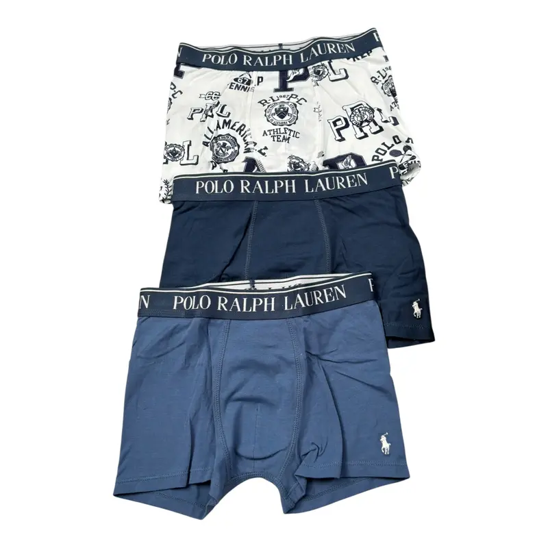 Ralph Lauren Set 3 Pezzi Boxer Multicolor per Bambino