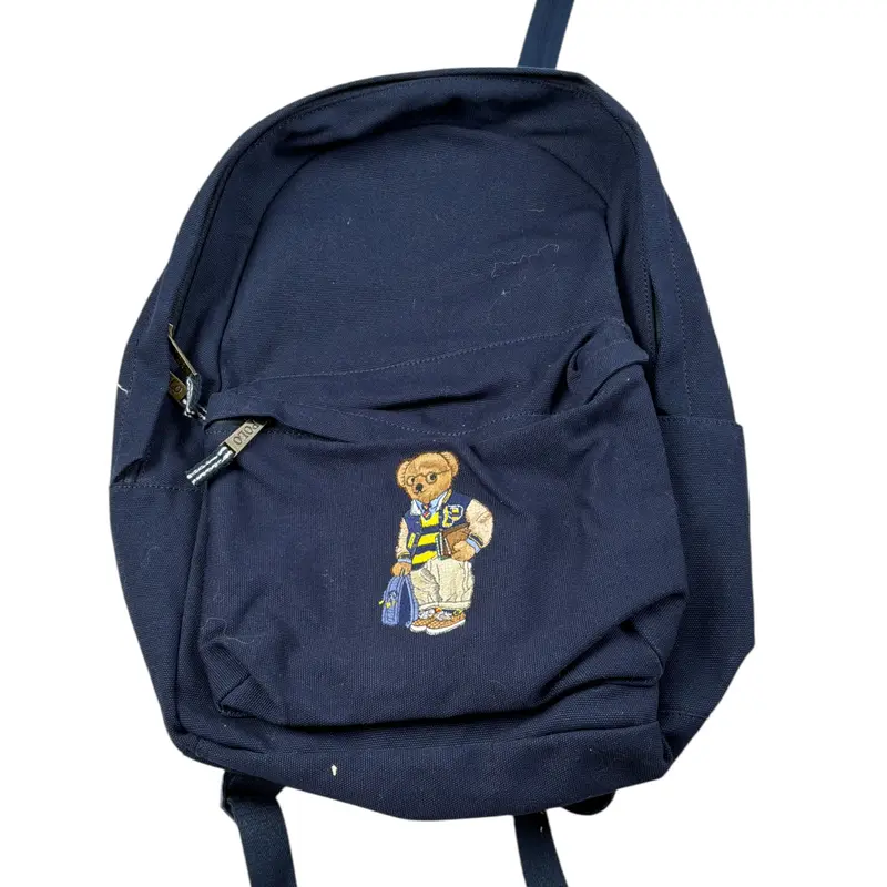 Ralph Lauren Zaino tinta unita con Logo Blu per Bambino