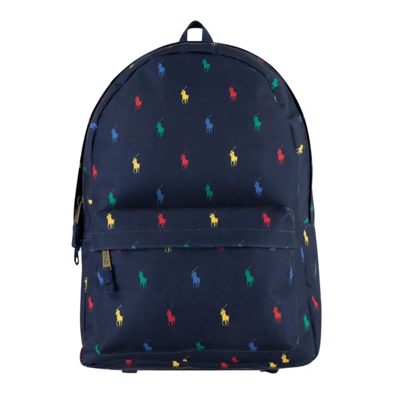 Ralph Lauren Zaino tinta unita con Logo Blu per Bambino