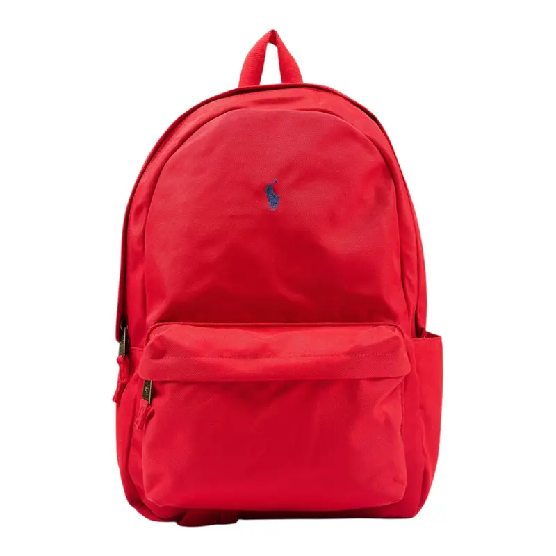 Ralph Lauren Zaino tinta unita con Logo Rosso per Bambina