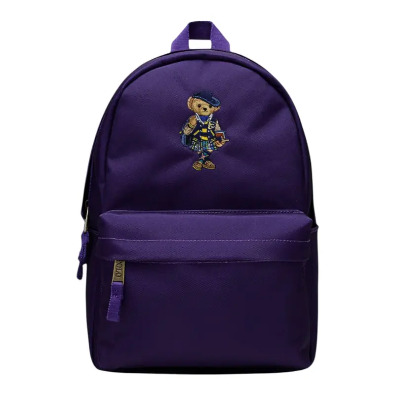 Ralph Lauren Zaino tinta unita con Stampa Viola per Bambino
