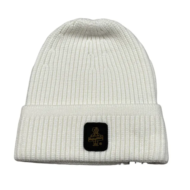 Refrigiwear Cappello tinta unita con Logo Bianco per Bambino