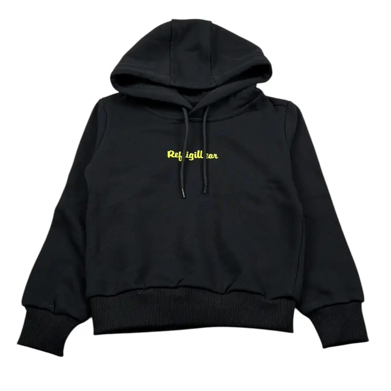 Refrigiwear Completo 2 Pezzi Felpa-Pantalone tinta unita Nero per Neonato
