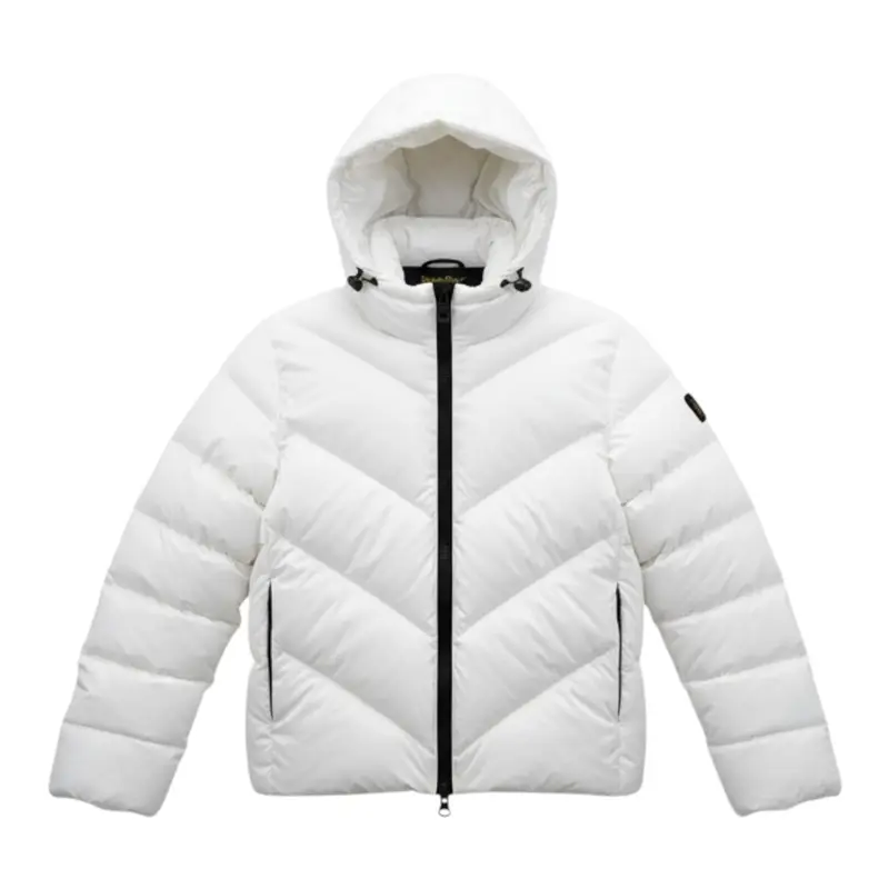 Refrigiwear Giubbino tinta unita con Cappuccio Bianco per Bambino