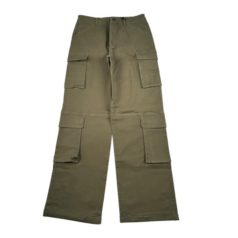 Refrigiwear Pantalone Tinta Unira con Tasconi Verde per Bambino
