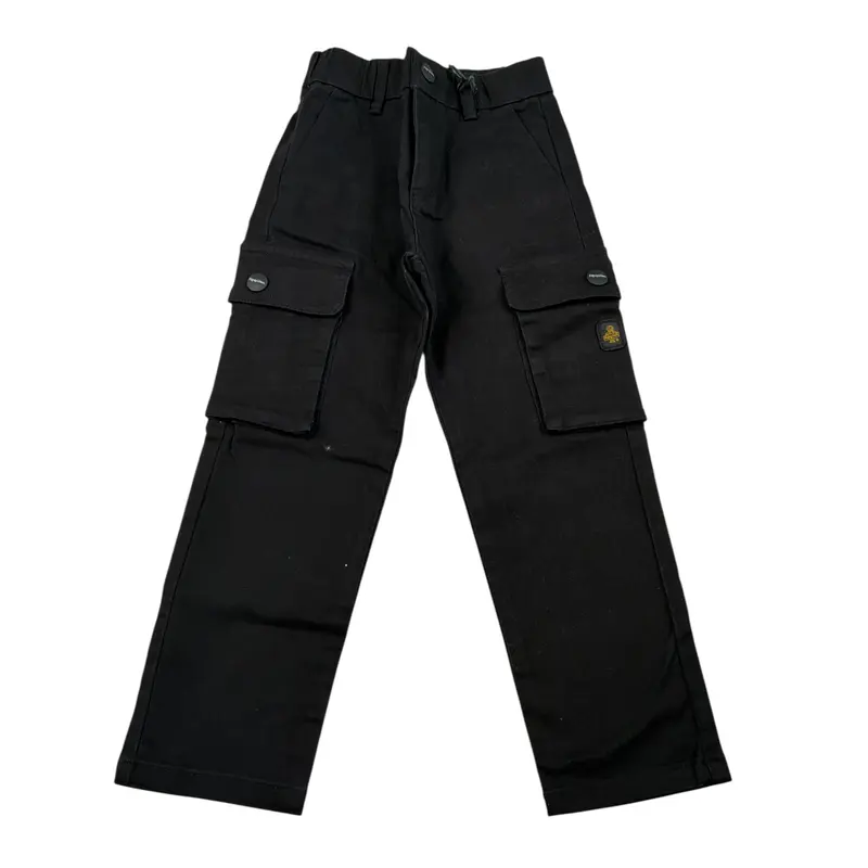 Refrigiwear Pantalone tinta unita con Elastico In Vita Nero per Neonato