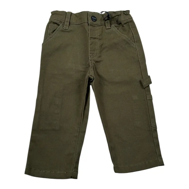 Refrigiwear Pantalone tinta unita con Girovita Regolabile Verde per Neonato