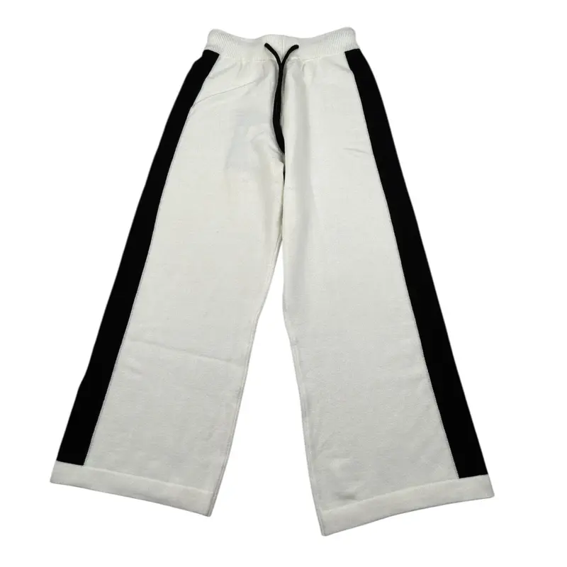 Refrigiwear Pantalone tinta unita Modello Palazzo Panna per Bambina
