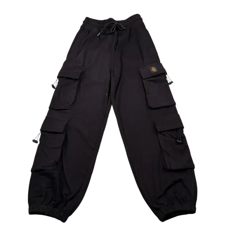 Refrigiwear Pantalone Tuta Tinta Nita con Tasconi Nero per Bambino
