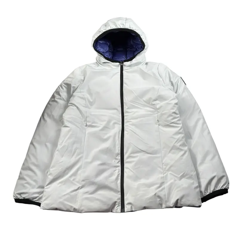 Refrigue Giubbino Reversibile Bicolore Bianco/Viola per Bambina
