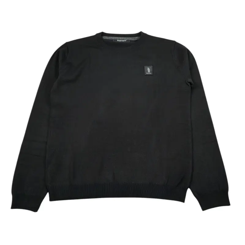 Refrigue Maglia tinta unita con Logo Nero per Bambino