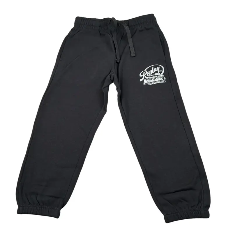 Replay Pantalone Tuta tinta unita Nero per Bambino