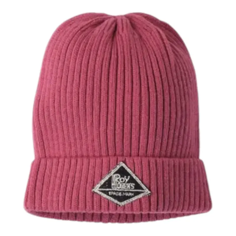 Roy Roger'S Cappello tinta unita con Logo Rosa per Bambina