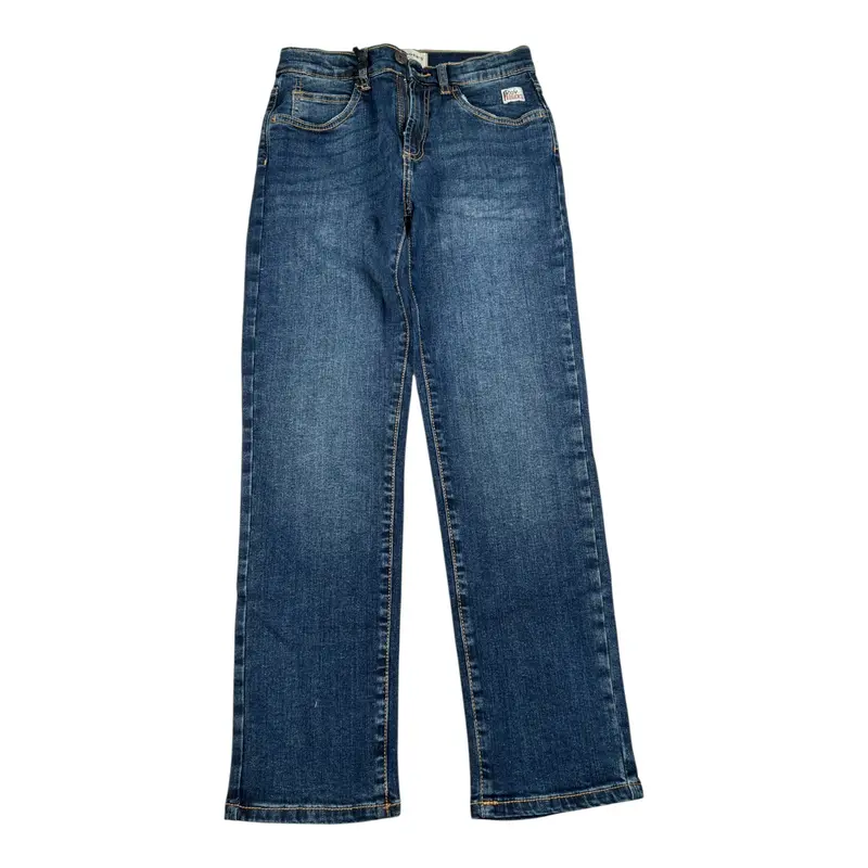 Roy Roger'S Jeans tinta unita con Girovita Regolabile Blu per Bambino